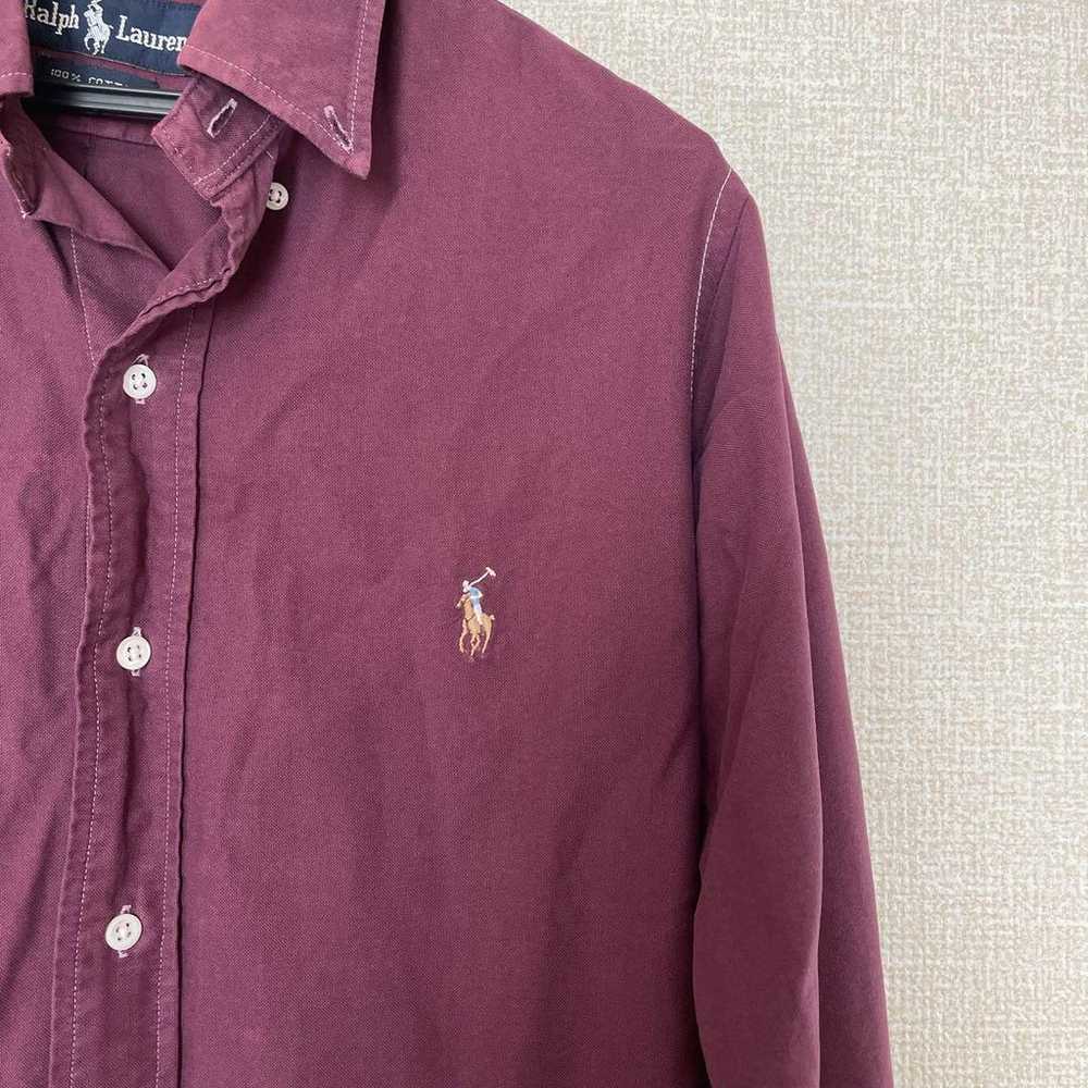 Ralph Lauren Burgundy Long Sleeve Polo Shirt - image 8