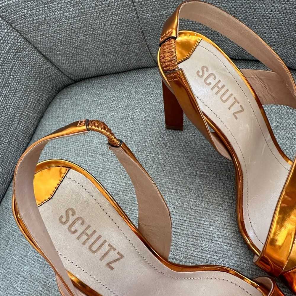 NWOT: Schutz Kelly Leather Slingback Heels - image 3