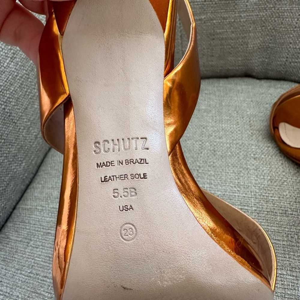 NWOT: Schutz Kelly Leather Slingback Heels - image 6