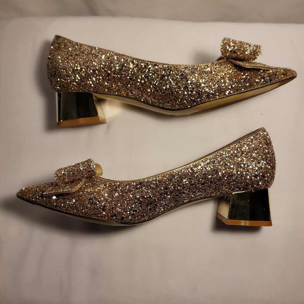 Pumps Party Elegant Glitter Bowtie Shoes - image 10