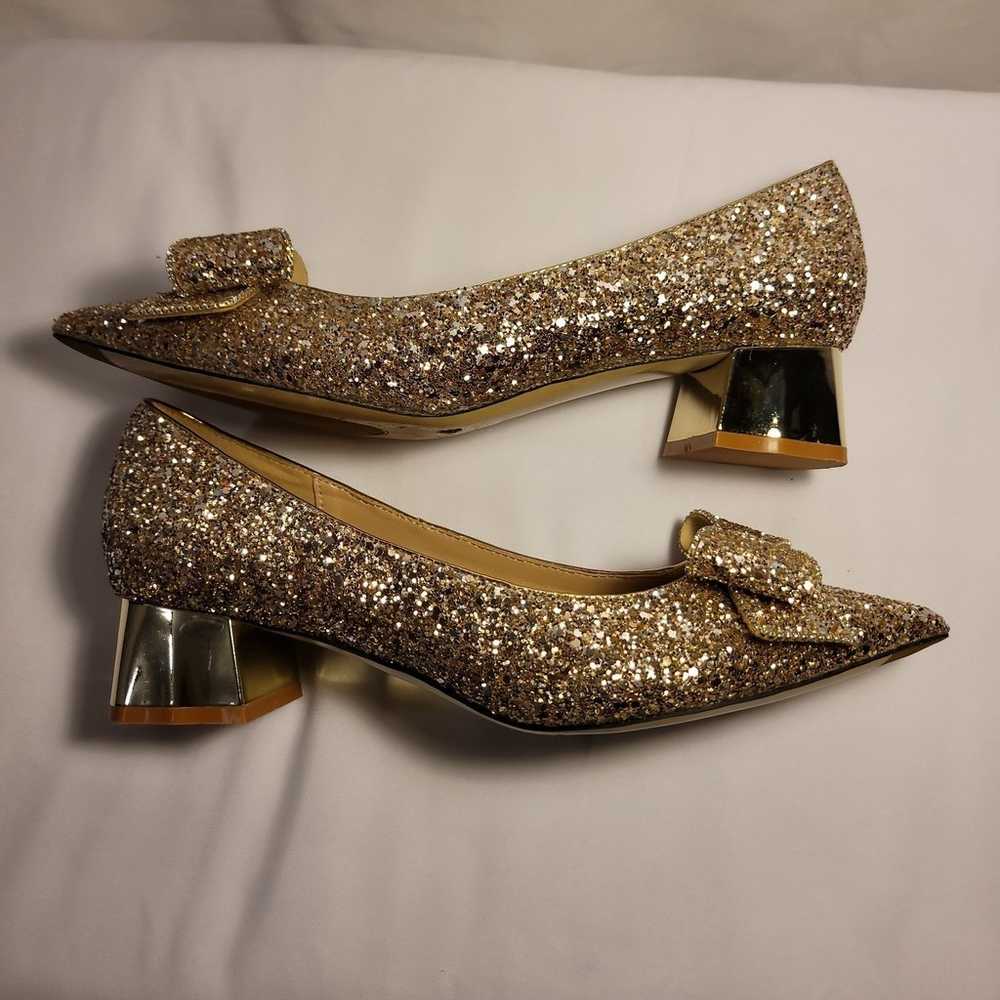 Pumps Party Elegant Glitter Bowtie Shoes - image 11