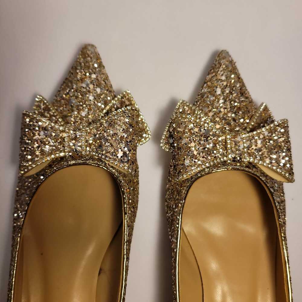 Pumps Party Elegant Glitter Bowtie Shoes - image 8