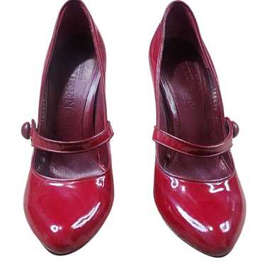 Alexander Mqueen Mary Jane Red Leather Heels - image 1