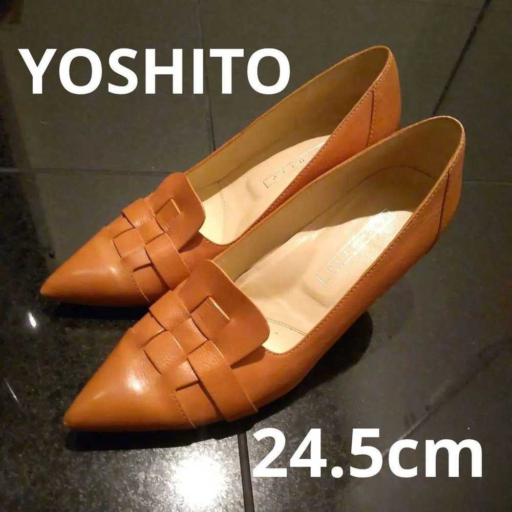 YOSHITO Leather Pointed Toe Pumps - image 1