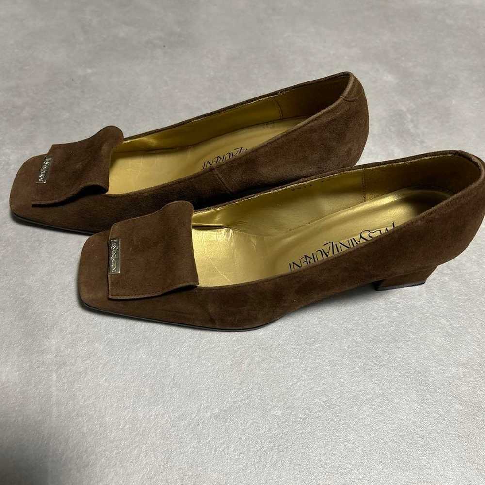 Yves Saint Laurent brown suede pumps size 35.5 - image 4