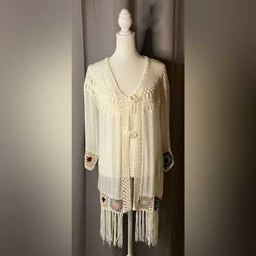 Anthropologie Oliver by Escio Crochet Fringe Wome… - image 1