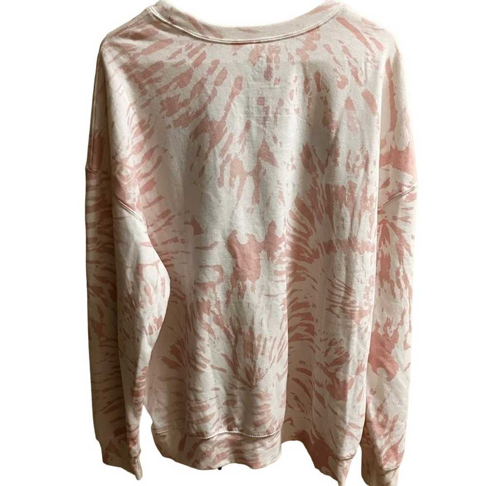 TOM & JERRY Women's 1X Sweatshirt Tie Dye Pink Wh… - image 2