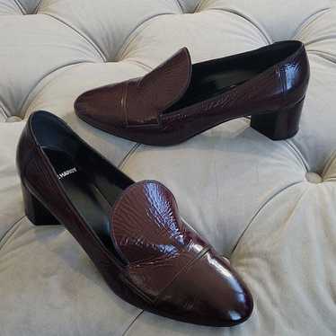 Pierre Hardy Brown Leather Loafer Pumps Teardrop … - image 1