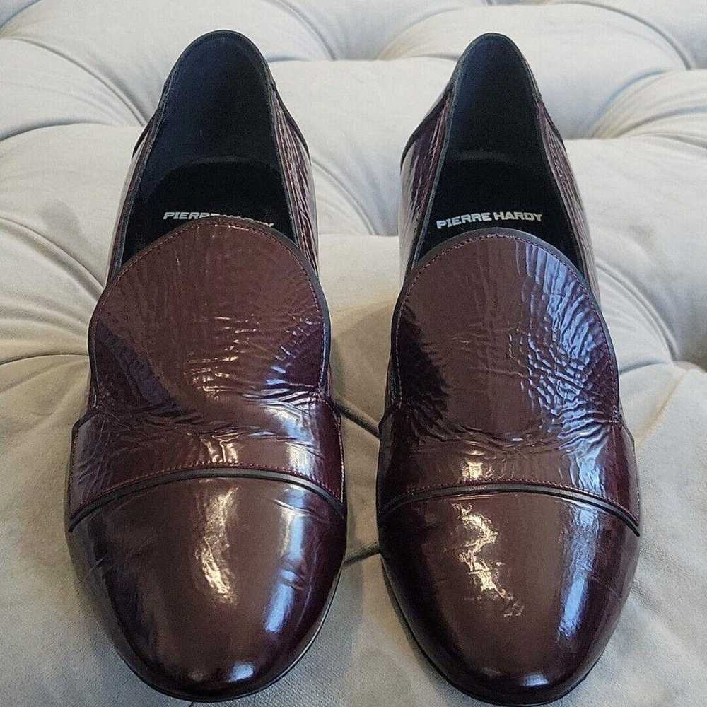 Pierre Hardy Brown Leather Loafer Pumps Teardrop … - image 2