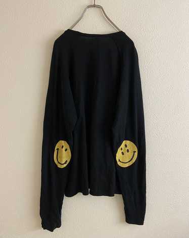 KAPITAL Smilie Patch Long Sleeve Tee XL