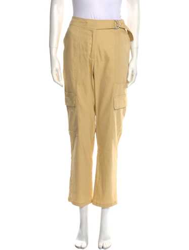 Jonathan Simkhai Straight Leg Pants Neutrals Mid-… - image 1