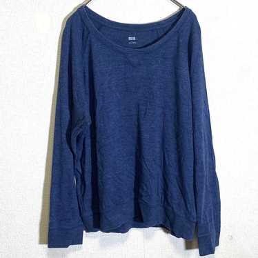 UNIQLO Women's Long Sleeve T-Shirt Navy Spring Aut