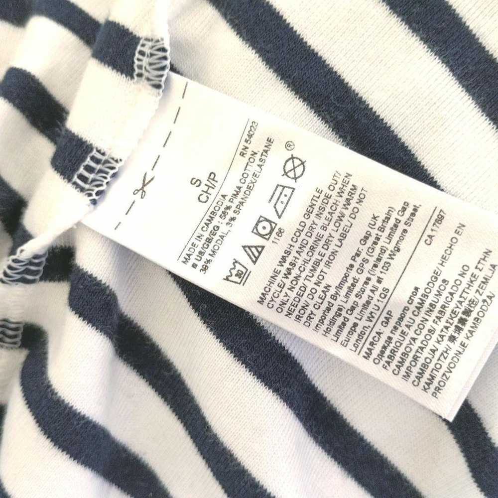 GAP Gap S Back-Open Striped T-Shirt Soft - image 8