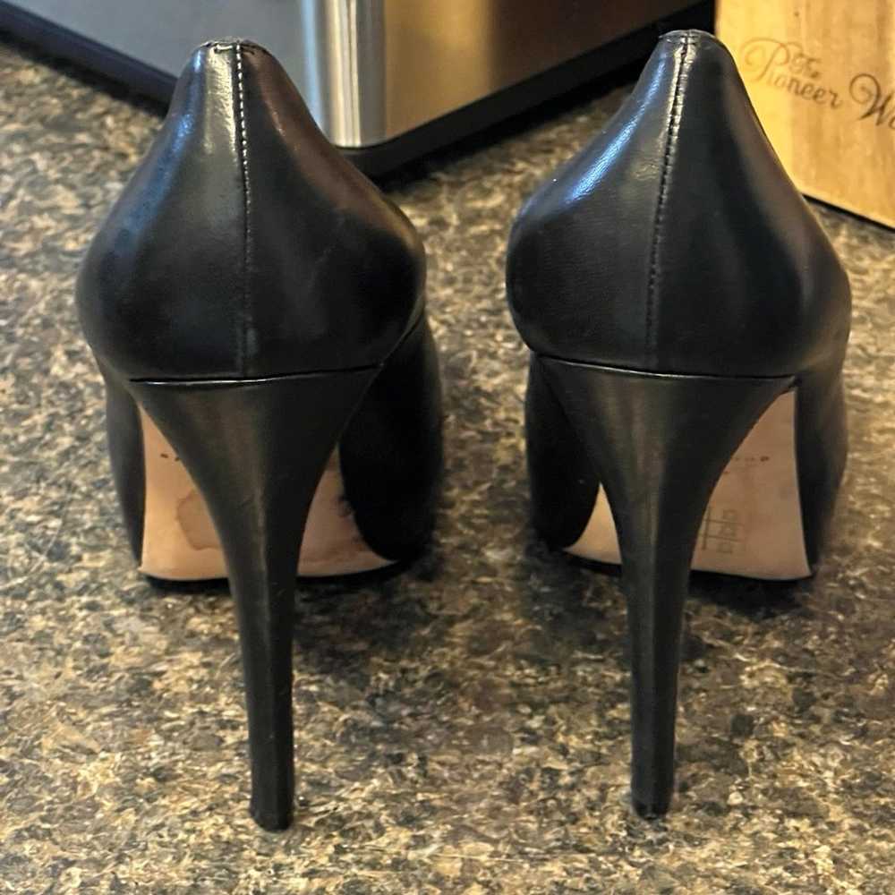 Brian Atwood Black Leather High Heel Shoes - image 3