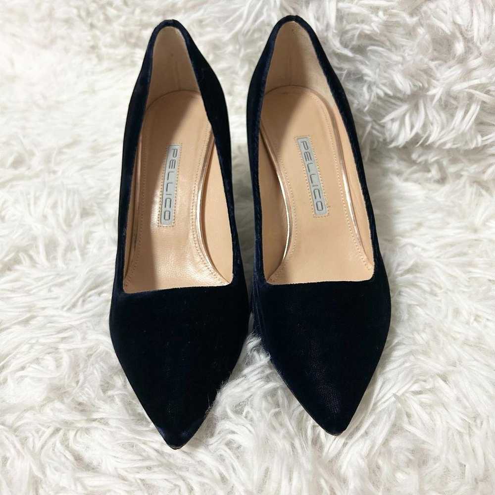 PELLICO Velvet Pumps 36.5 Pointed Toe - image 2