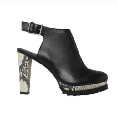 NWOB AllSaints Slingback Sarris snakeskin booties… - image 1