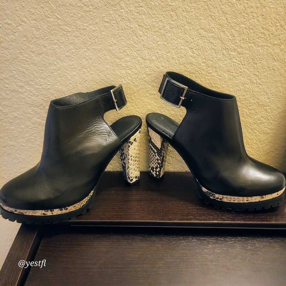 NWOB AllSaints Slingback Sarris snakeskin booties… - image 5