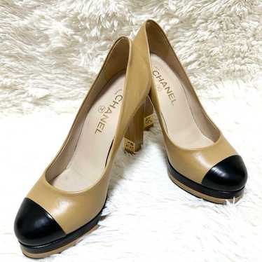 【Luxury】CHANEL Coco Mark Pumps High Heels Size 37… - image 1