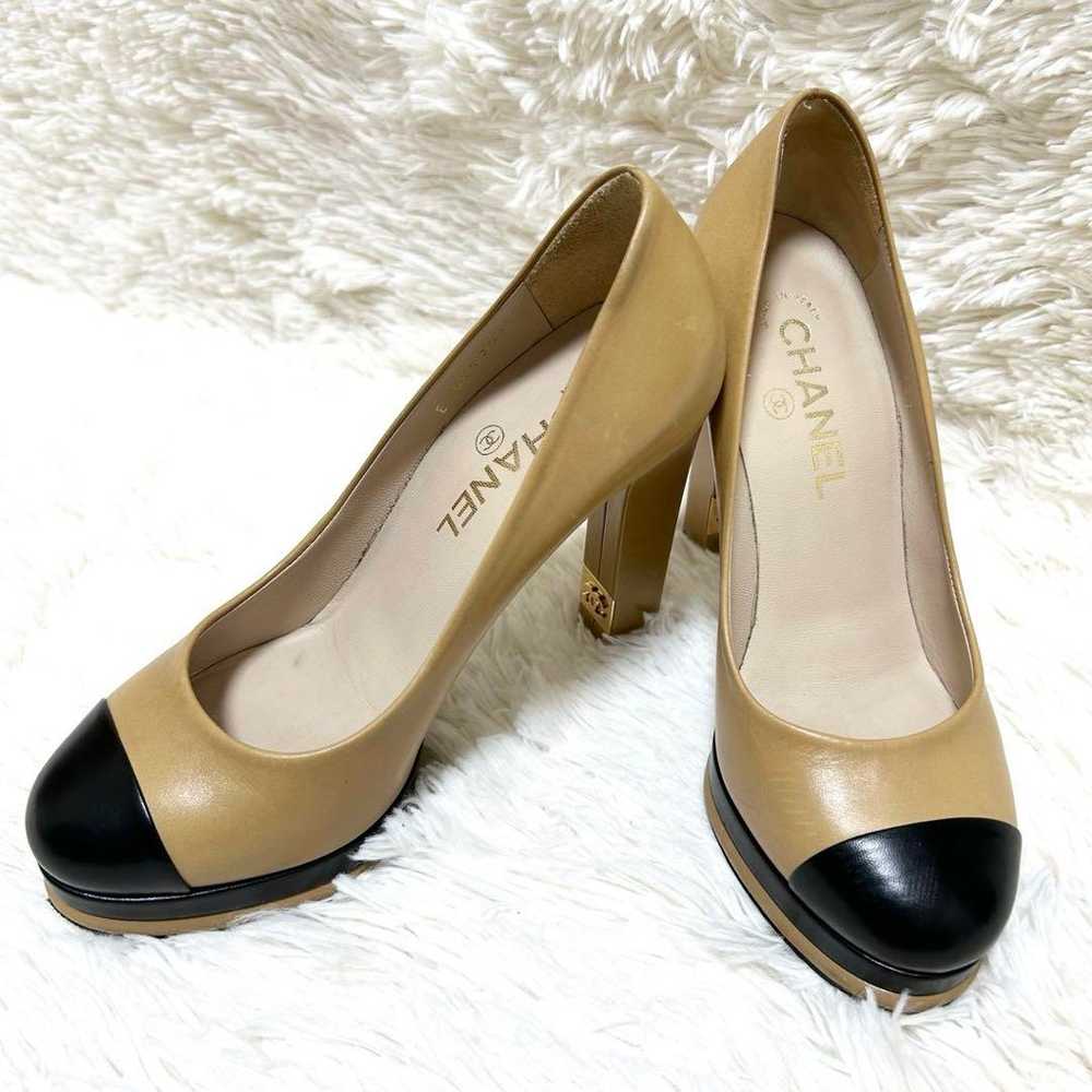 【Luxury】CHANEL Coco Mark Pumps High Heels Size 37… - image 2