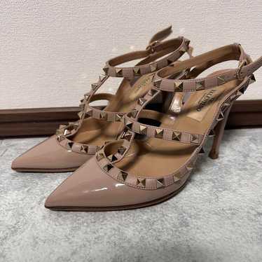 Valentino Beige Studded High Heels