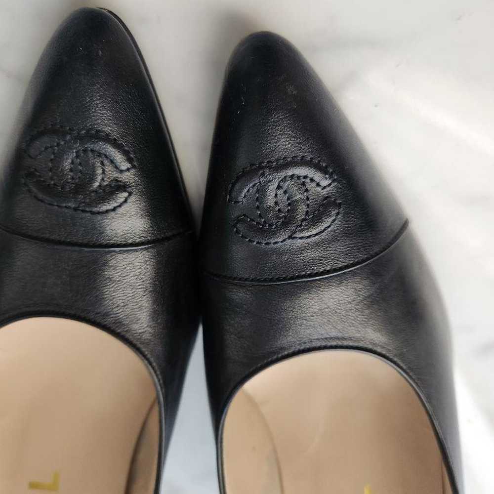 Chanel pumps size 36 black 23.0 heel - image 4