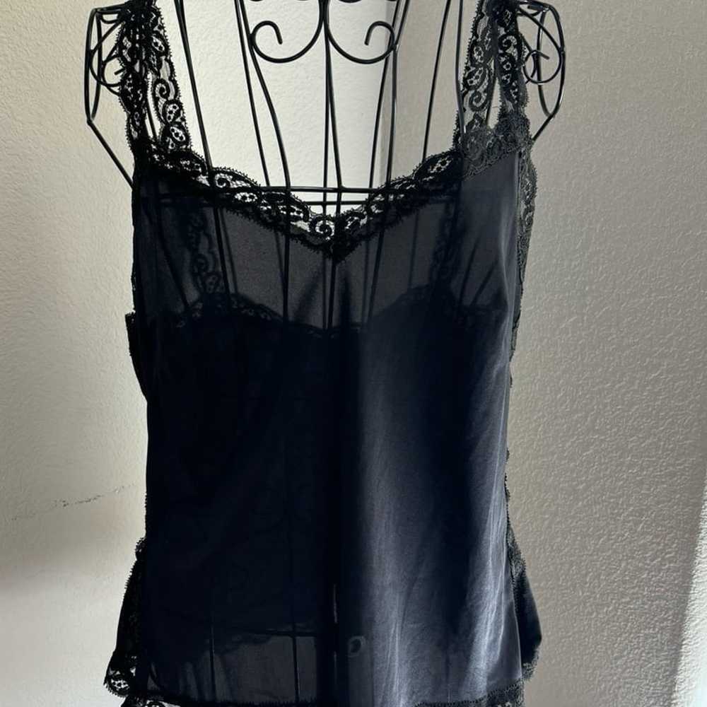 Vintage 1970's Olga Black Camisole - Size 38 - image 1