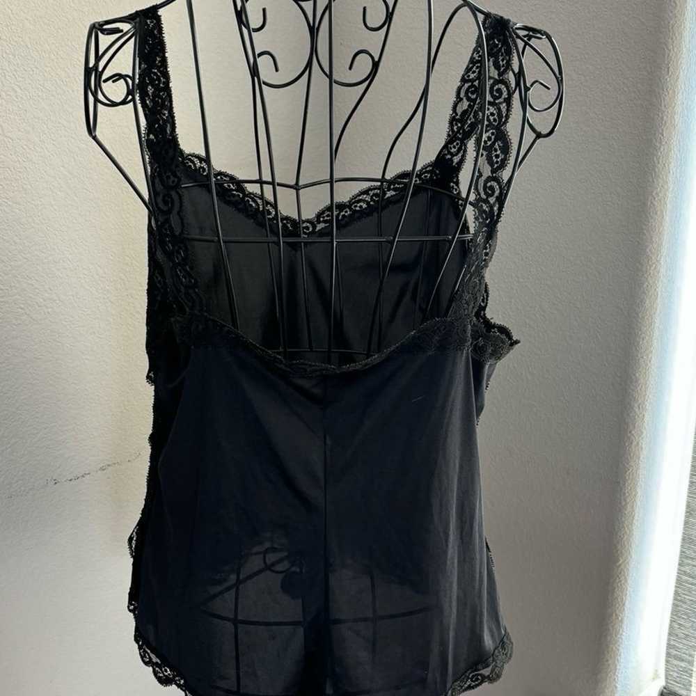 Vintage 1970's Olga Black Camisole - Size 38 - image 2