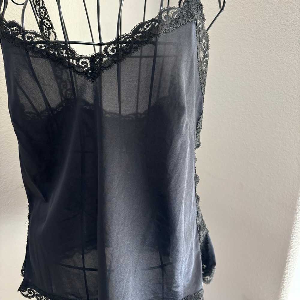 Vintage 1970's Olga Black Camisole - Size 38 - image 3