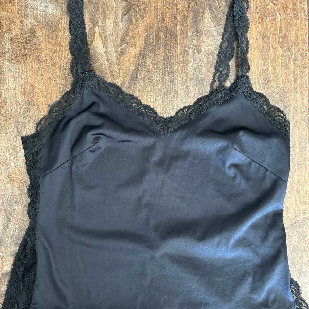 Vintage 1970's Olga Black Camisole - Size 38 - image 5