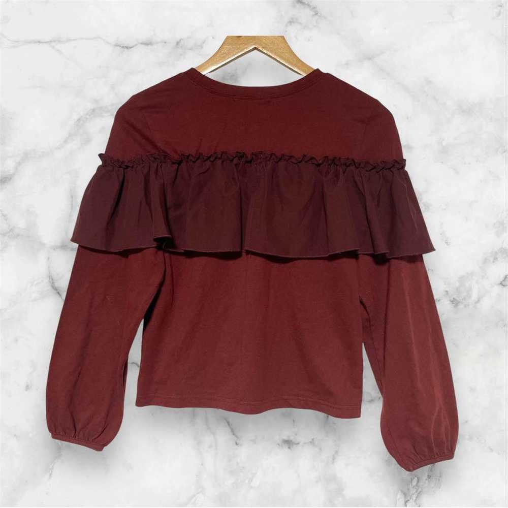 RETRO GIRL Retro Girl Frill Long Sleeve T-shirt w… - image 2