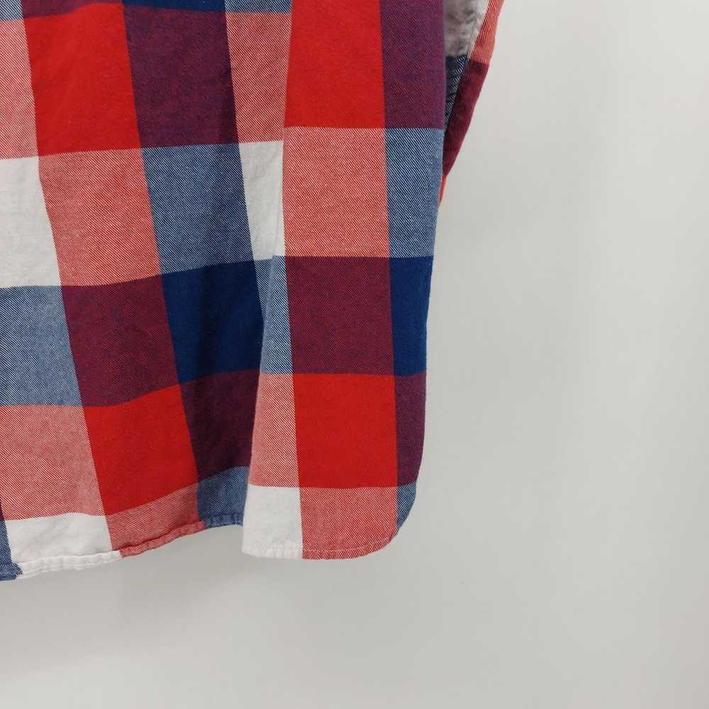 Gap Gap Plaid Long Sleeve Shirt Button Up Red Blu… - image 10