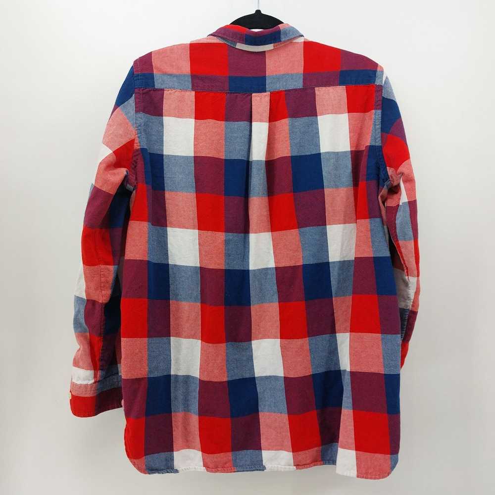 Gap Gap Plaid Long Sleeve Shirt Button Up Red Blu… - image 2