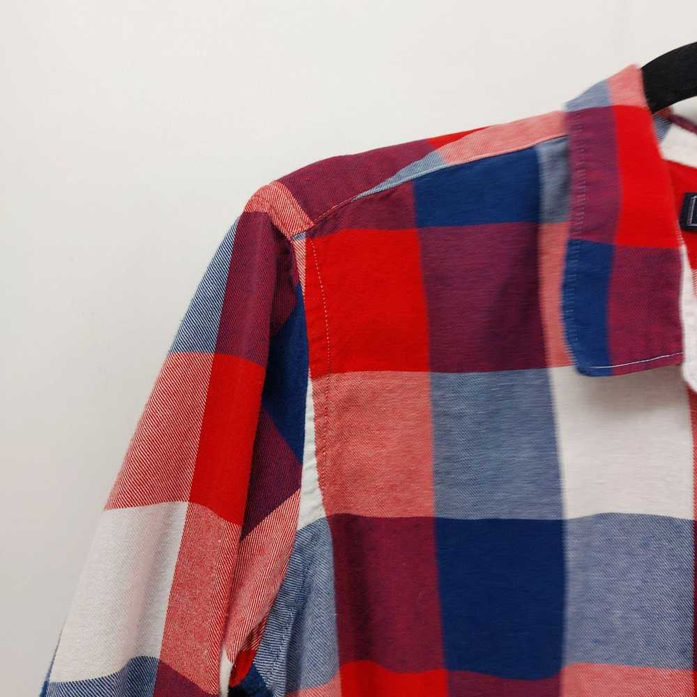 Gap Gap Plaid Long Sleeve Shirt Button Up Red Blu… - image 4