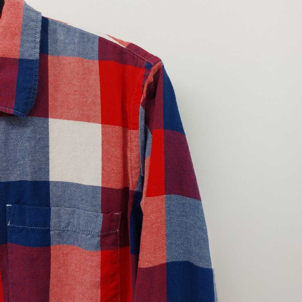 Gap Gap Plaid Long Sleeve Shirt Button Up Red Blu… - image 7