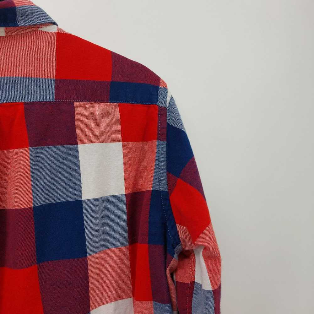 Gap Gap Plaid Long Sleeve Shirt Button Up Red Blu… - image 9