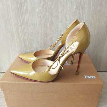 Christian Louboutin Side Ribbon Enamel Pumps 35.5