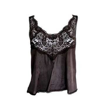 vintage goth lace cami top - image 1