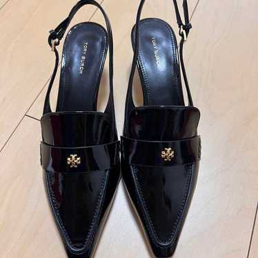 Tory Burch black heel pumps