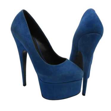 GIUSEPPE ZANOTTI suede platform pump heel size 6 - image 1