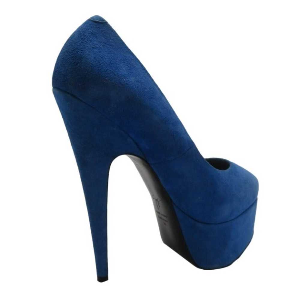 GIUSEPPE ZANOTTI suede platform pump heel size 6 - image 3