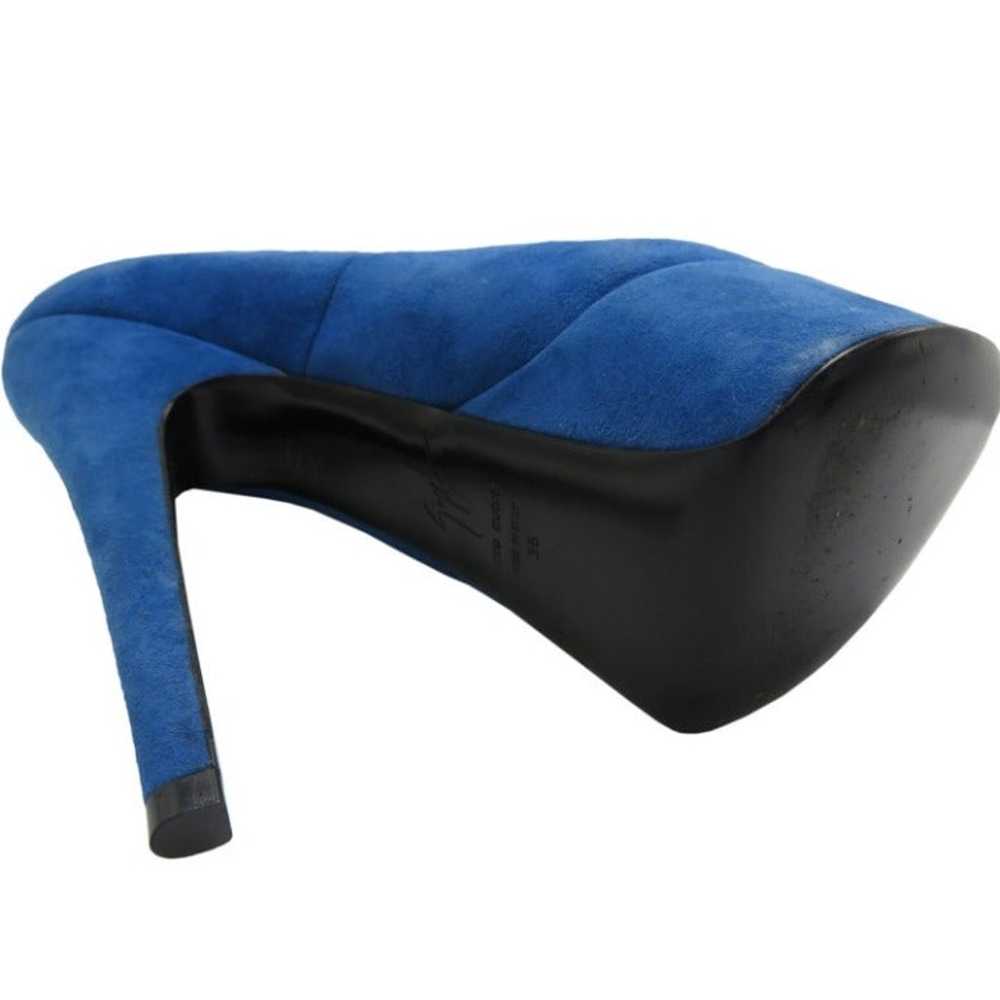 GIUSEPPE ZANOTTI suede platform pump heel size 6 - image 7