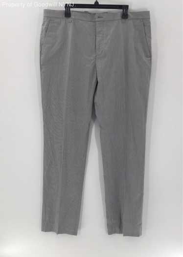 JOHN VARVATOS MEN'S COTTON STRAIGHT LEG PANTS GRAY