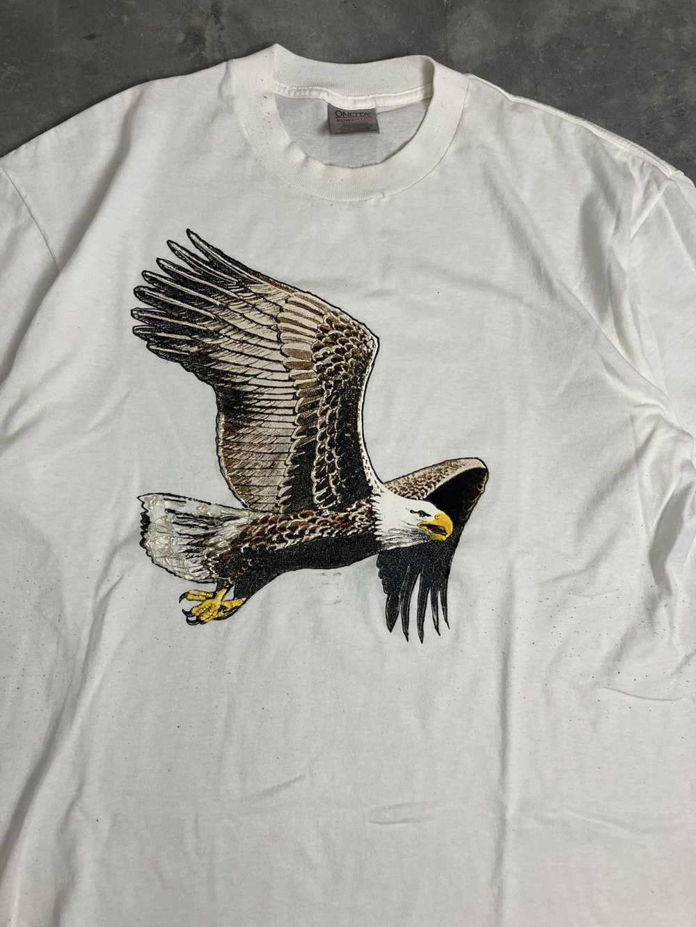 Single × Tee × Vintage Vintage 1990s Eagle Art Gr… - image 2