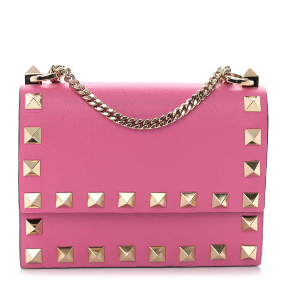 VALENTINO GARAVANI Calfskin Mini Rockstud Flap Co… - image 1