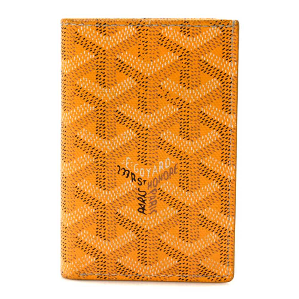 GOYARD Goyardine Saint Pierre Card Holder Yellow - image 1