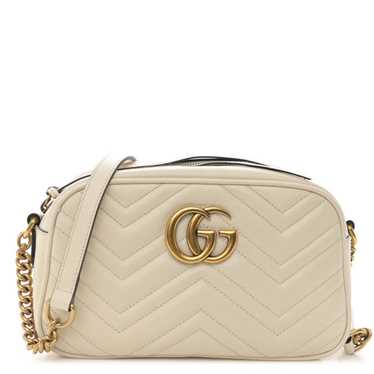 GUCCI Calfskin Matelasse Small GG Marmont Chain S… - image 1