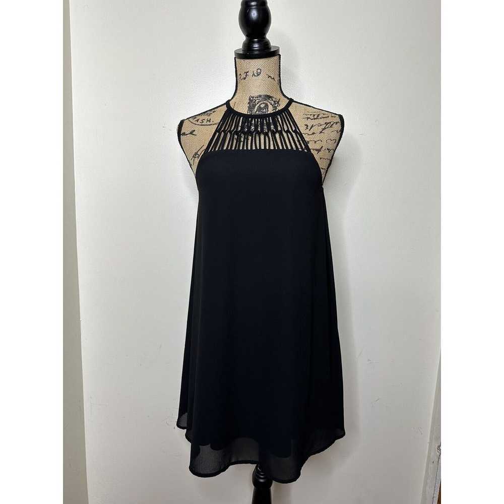 Lulus Tell Me Black Swing Dress Size Small Cage F… - image 6