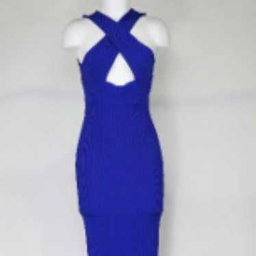 Missguided Maxi Dress Blue 6 - image 1