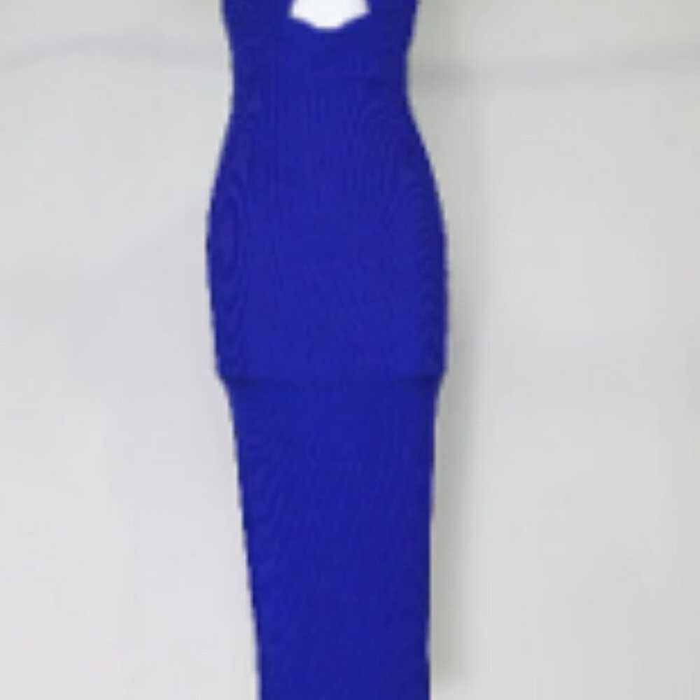 Missguided Maxi Dress Blue 6 - image 4