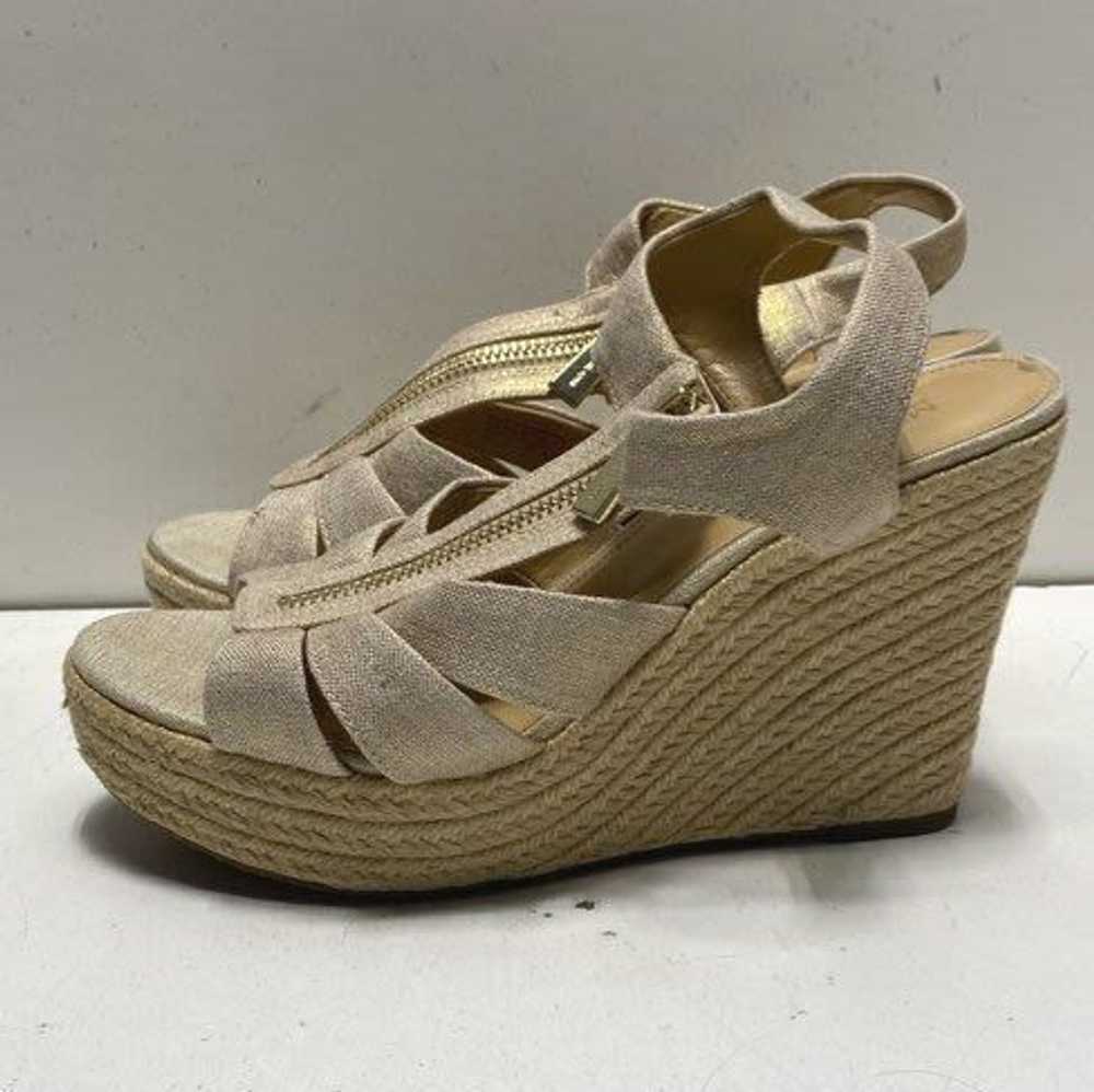 Michael Kors Beige Wedge Sandals Size 7 - image 3